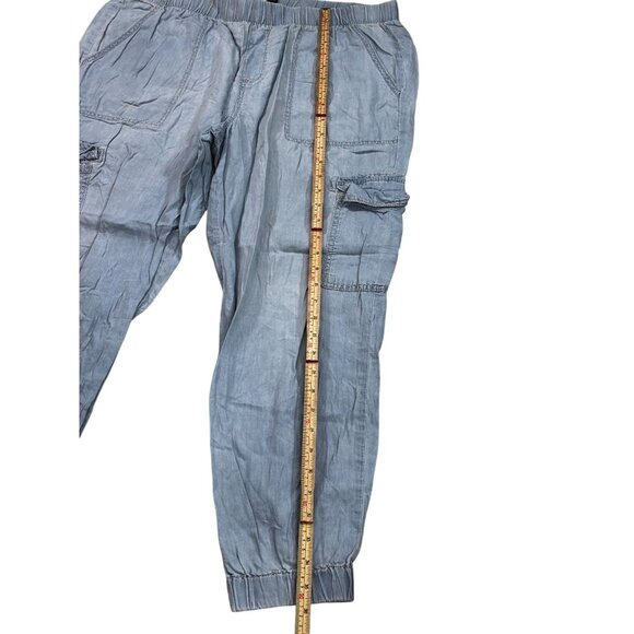 Rewash Mens XL Casual Cargo Pants Blue - Picture 6 of 9